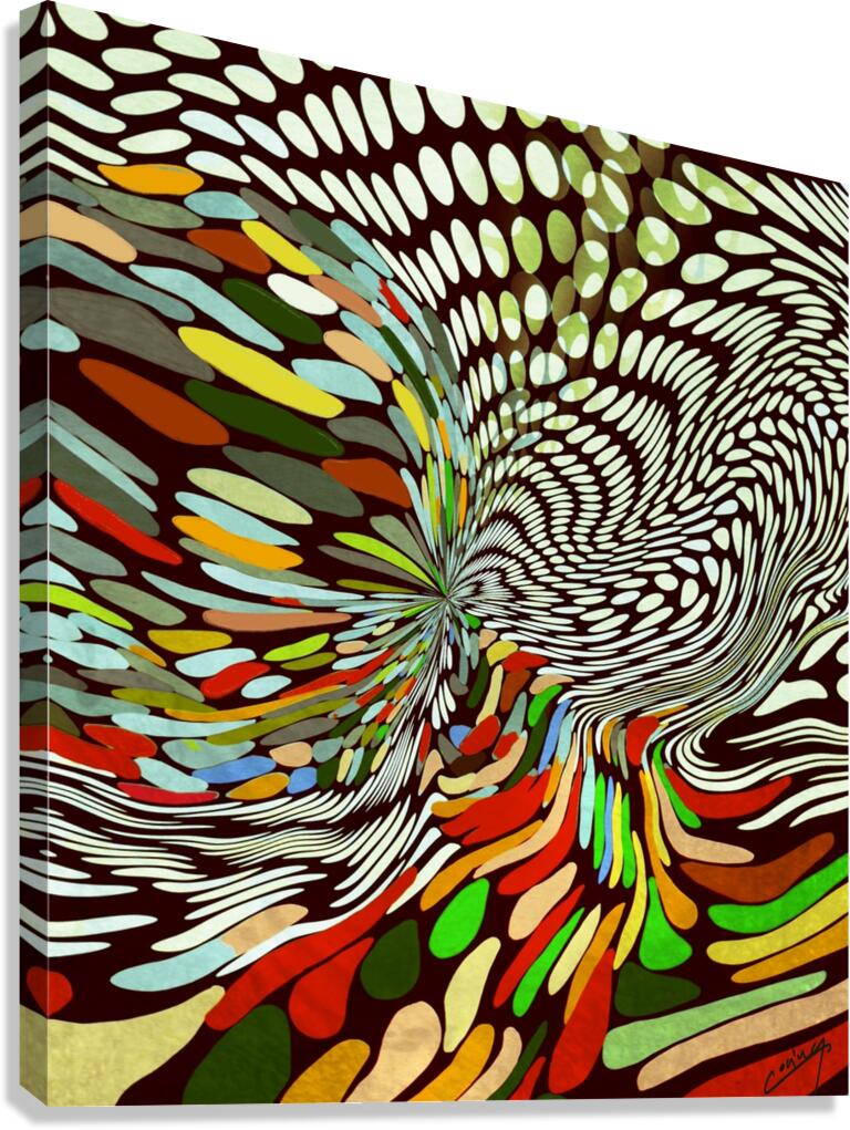 Vibrant Kaleidoscope - Abstract Art Print Canvas Print