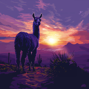 Lavender Llama