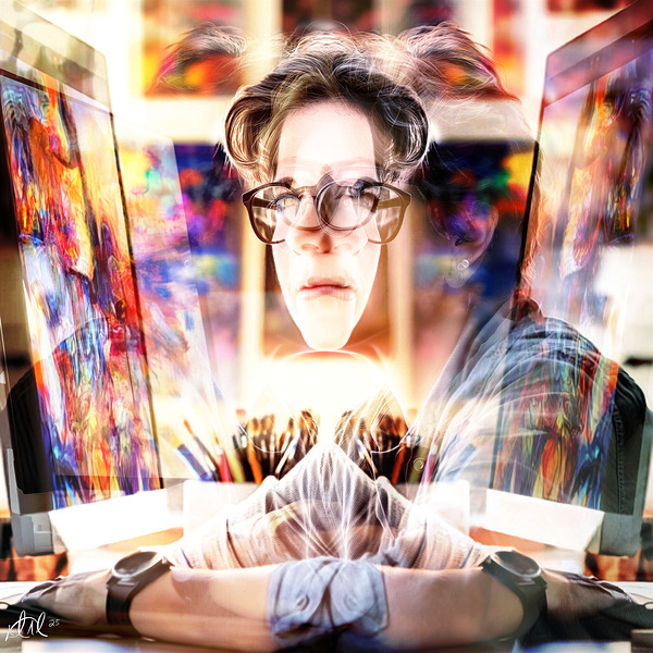 When Light Hurts and Color Sings - EXHIBIT Piece Print