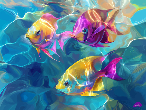Fantastical Fish Fandango Print