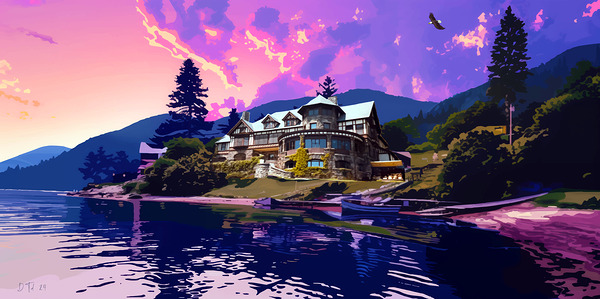 The Blenheim - Lake George NY Print