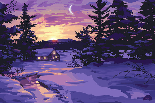 Cabin Retreat Print
