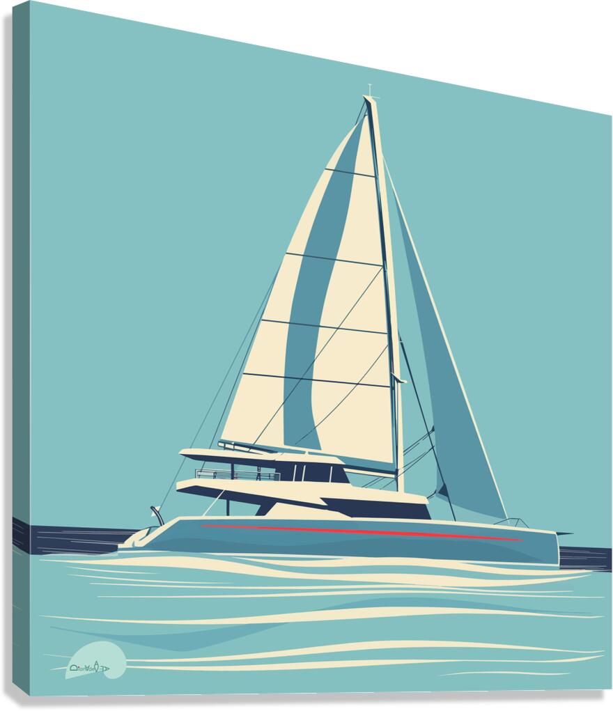 Catamaran Canvas Print