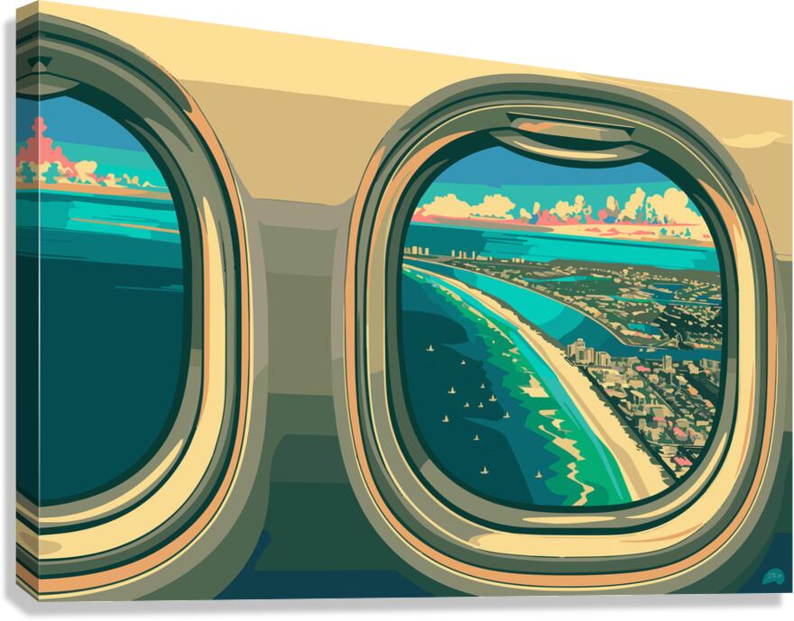 Gulf Paradise - Birds Eye Canvas Print