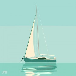 Serene Sailboat 