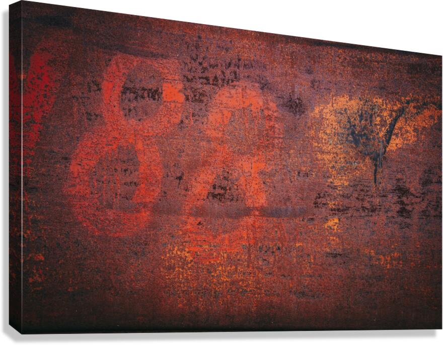 Fading Numbers Canvas Print