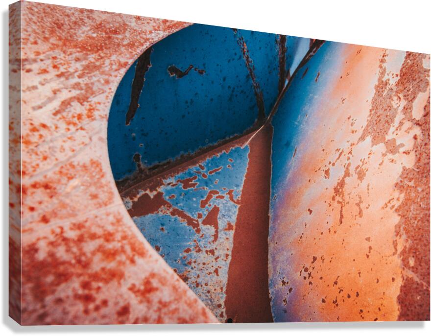 Blue Triangle Canvas Print