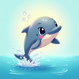 Cute dolphin