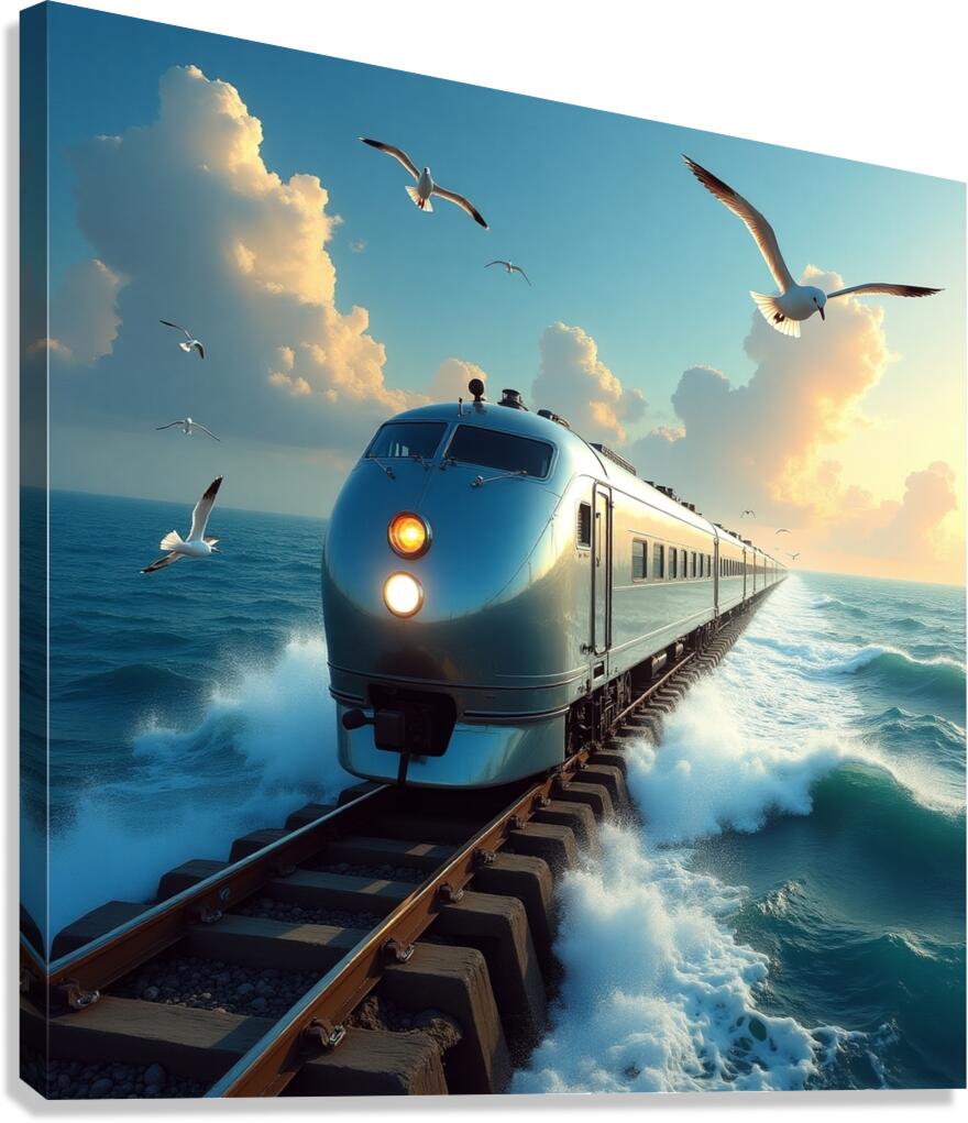World train Canvas Print