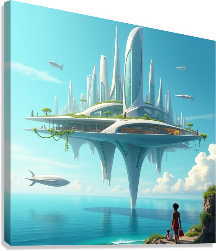 City of the wealthy Canvas Print