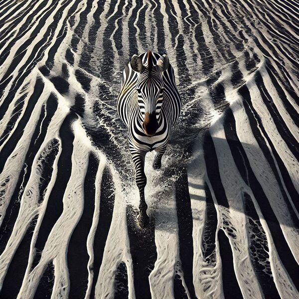 Zebra off course by sebastien syssau