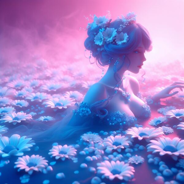 Lady Blue Spring by sebastien syssau