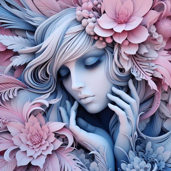 Lady Blue Dreams by sebastien syssau