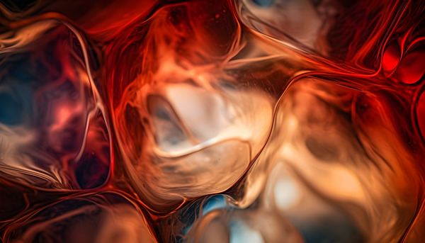 Beer and Ice Abstract Print