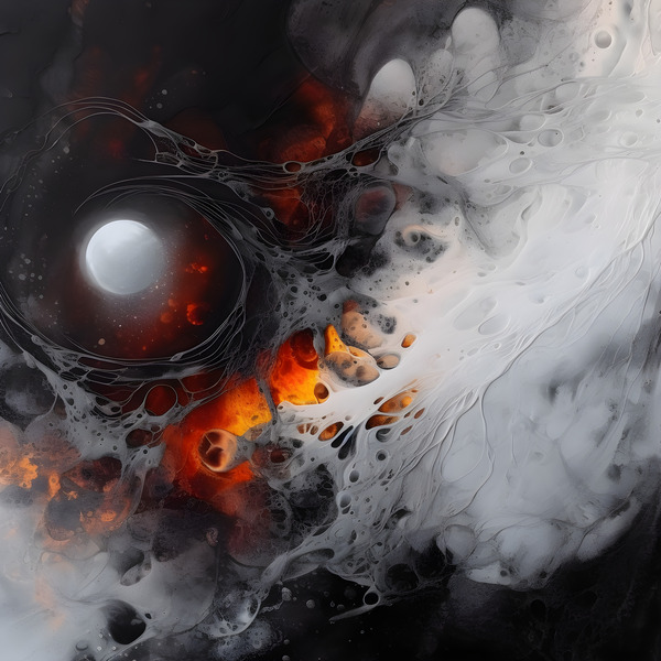 Cosmic lava Abstract Print