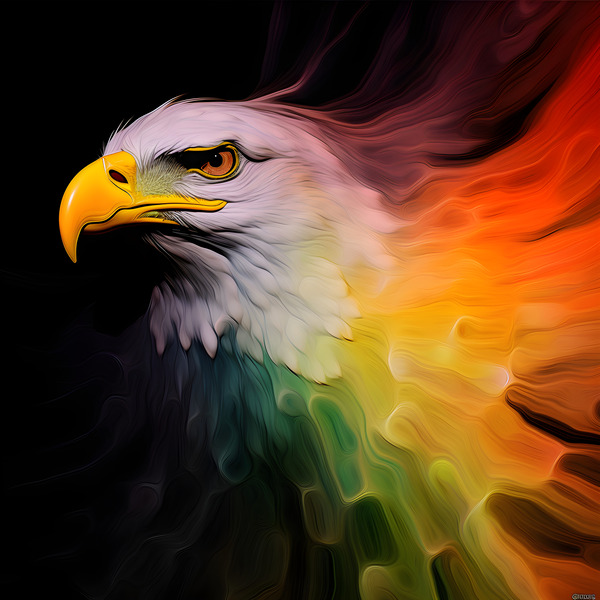 Reggae Eagle Print