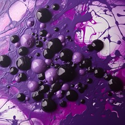 Toxic Grape Abstract