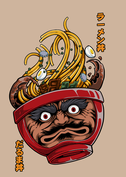 DARUMA RAMEN by Maximeillust