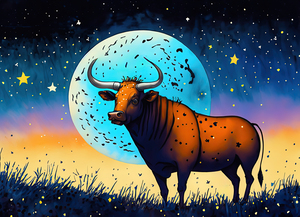 The bull in love with the moon - GIA0923-1030-ILU