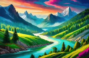 Vibrant Valley - GIA2401-0155-ILU