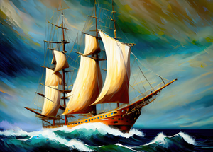 Triumphal Journey - GIA-2309-1085-OIL