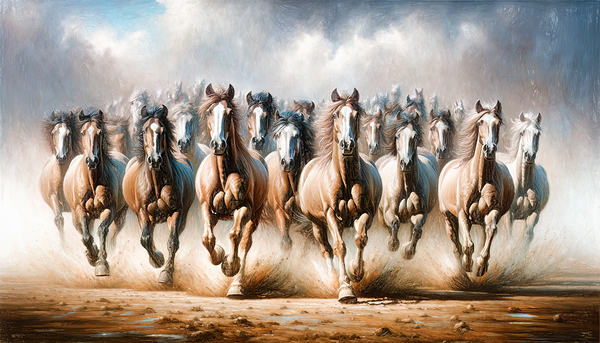 Majestic Race - GIA2401-0158-OIL Print