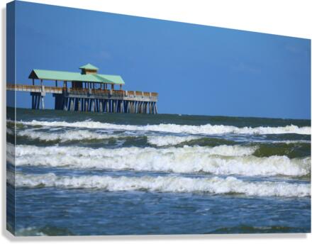 Charleston Beach Front  Canvas Print