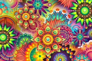 Mandalas Colorful Abstract
