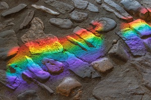 Sun reflection abstract art
