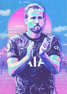 Retro Harry Kane Poster