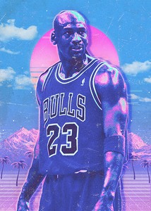 Retro Michael Jordan Poster