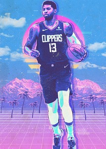 Paul George Retro Poster