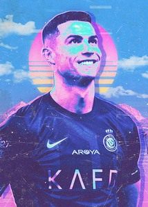Ronaldo Retro Poster