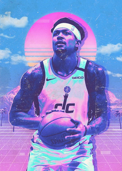 Bradley Beal Retro Poster Print