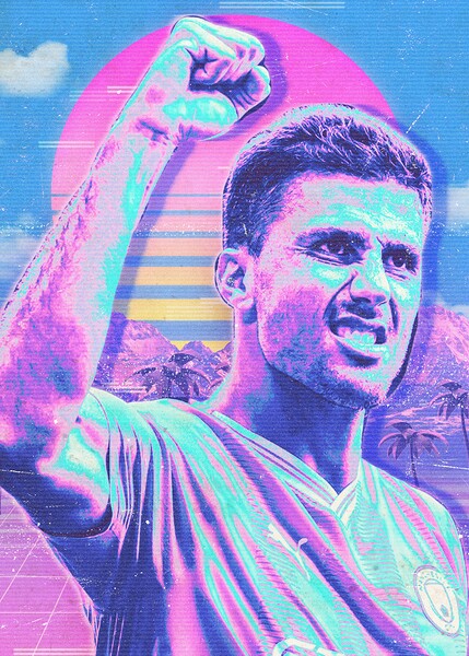 Rodri Retro Poster Print