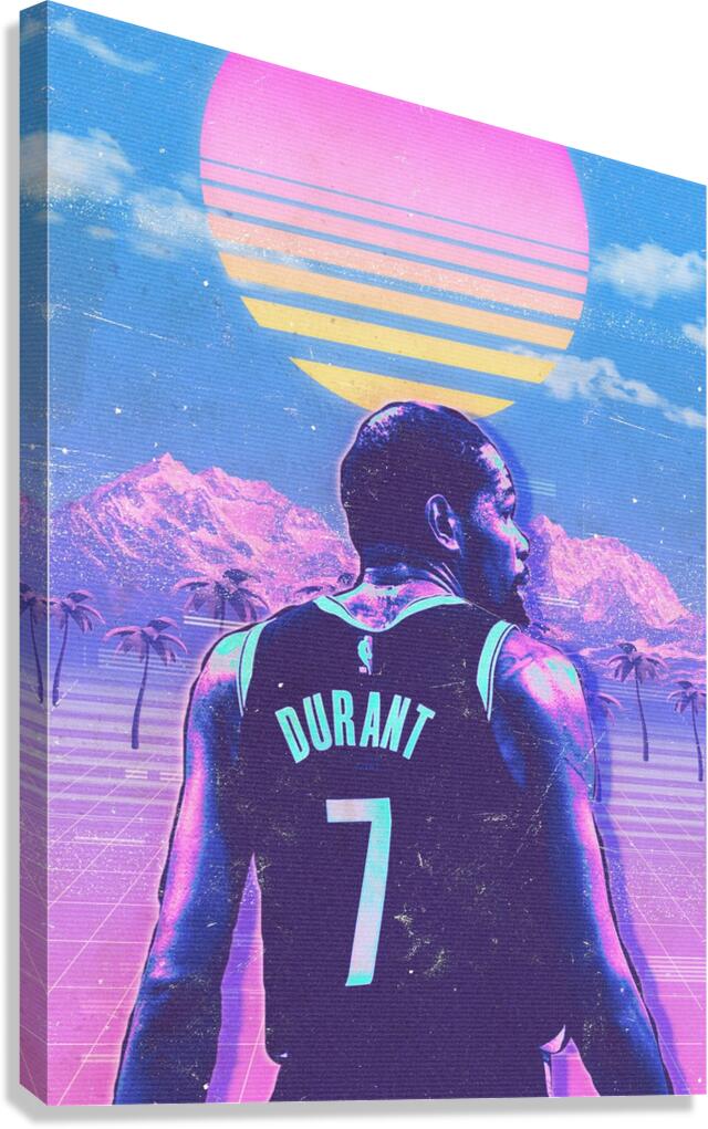Retro Kevin Durant Poster Canvas Print