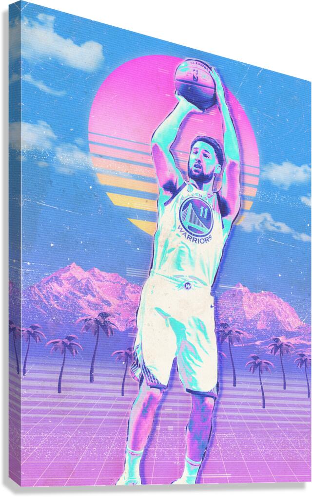 Klay Thompson Retro Poster Canvas Print