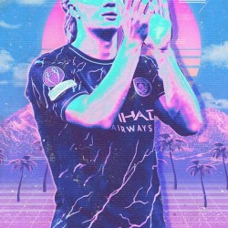 Retro Erling Haaland Poster