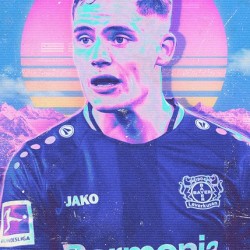 Retro Florian Wirtz Poster