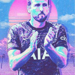 Retro Harry Kane Poster