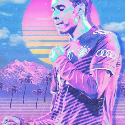 Retro Jamal Musiala Poster