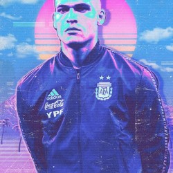 Lautaro Martinez Retro Poster
