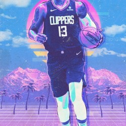 Paul George Retro Poster