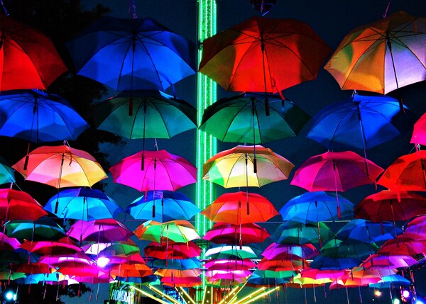 Rain   bow Print