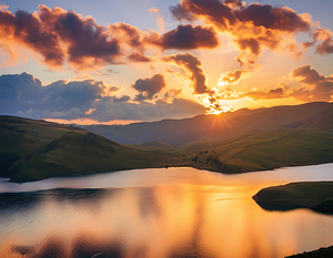 Sunsrise On Mountains  stunning natural view   