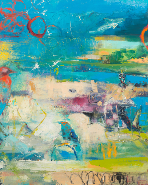 Welcome Home pictorum canvas and paper by Heather McFarlin