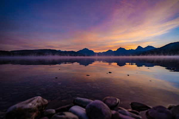 Lake McDonald Sunrise by Charles Senn