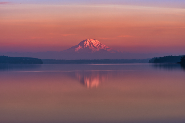 Mount Rainier Sunset by Charles Senn