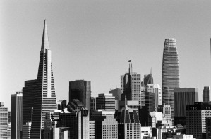 Black and White San Francisco Skyline