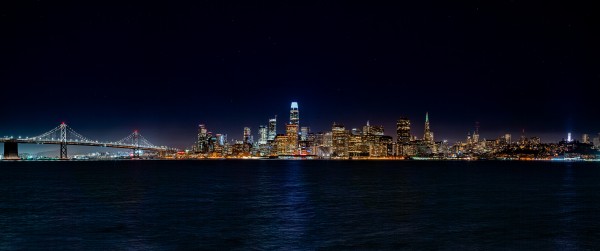 San Francisco City Skyline Panorama by David Yoon
